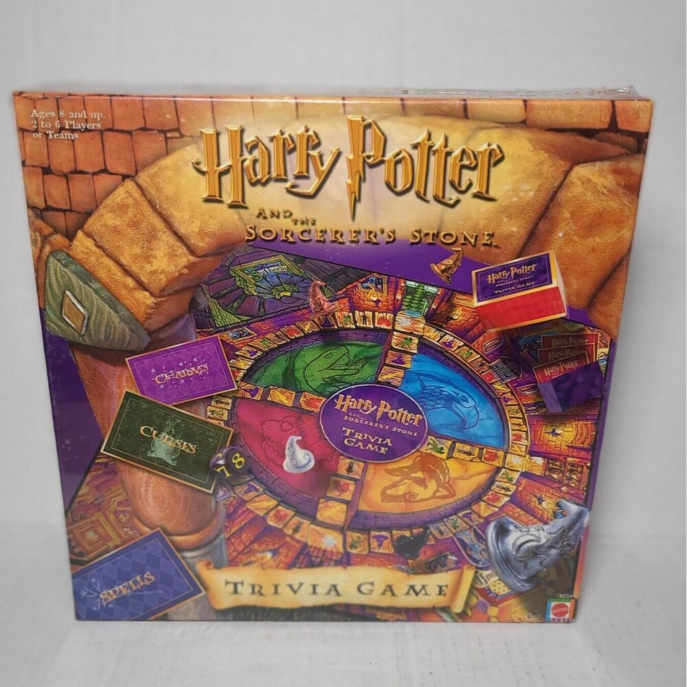 Harry Potter and the Sorcerer’s Stone Trivia Game (Mattel, 2000) resealed